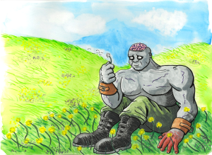 "Monster in the Wild" – 9x12 print